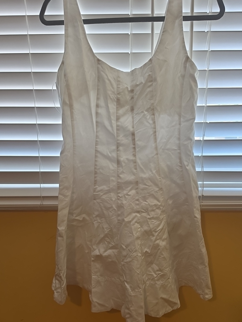 Banana Republic White Sleeveless Mini Dress